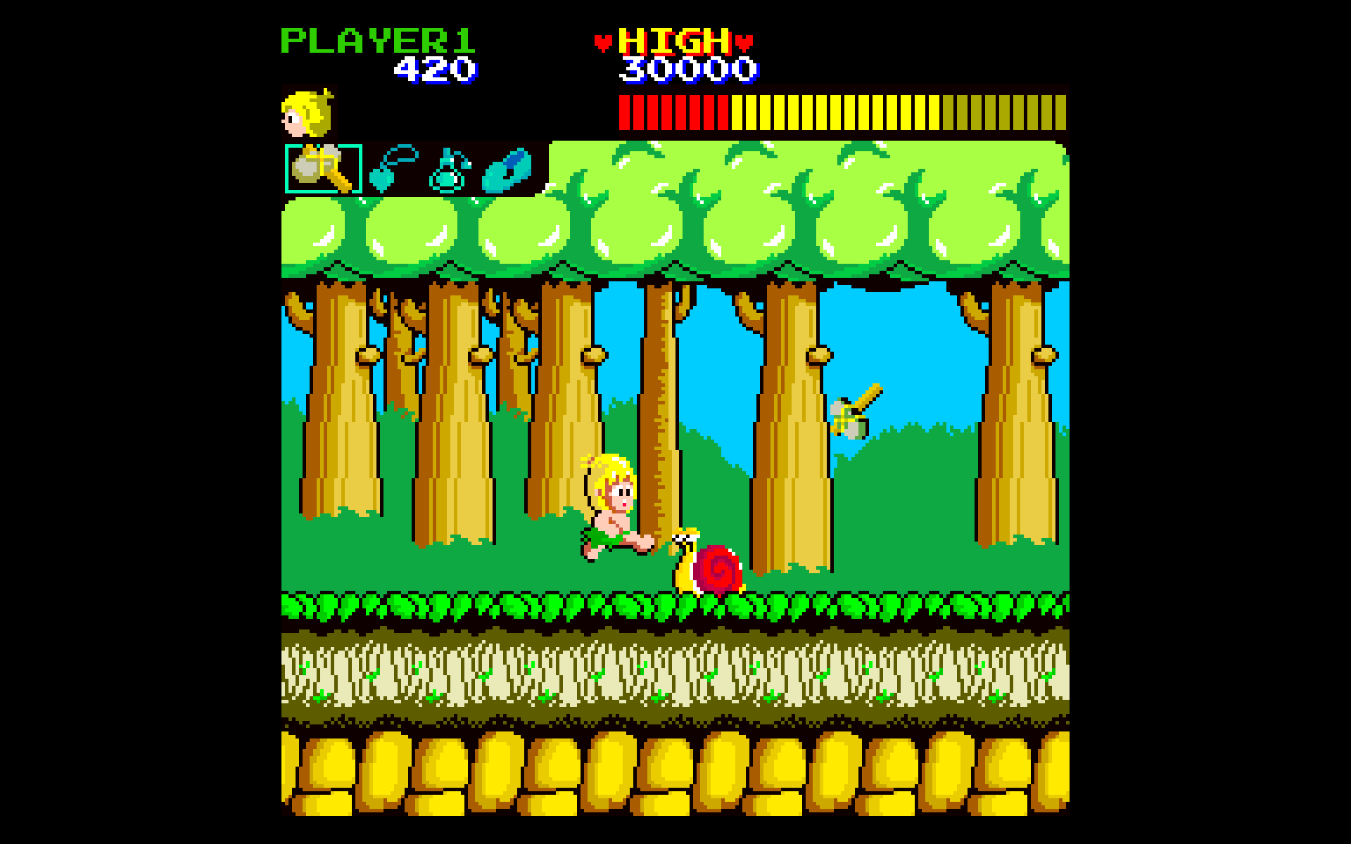 Wonder Boy arcade original output