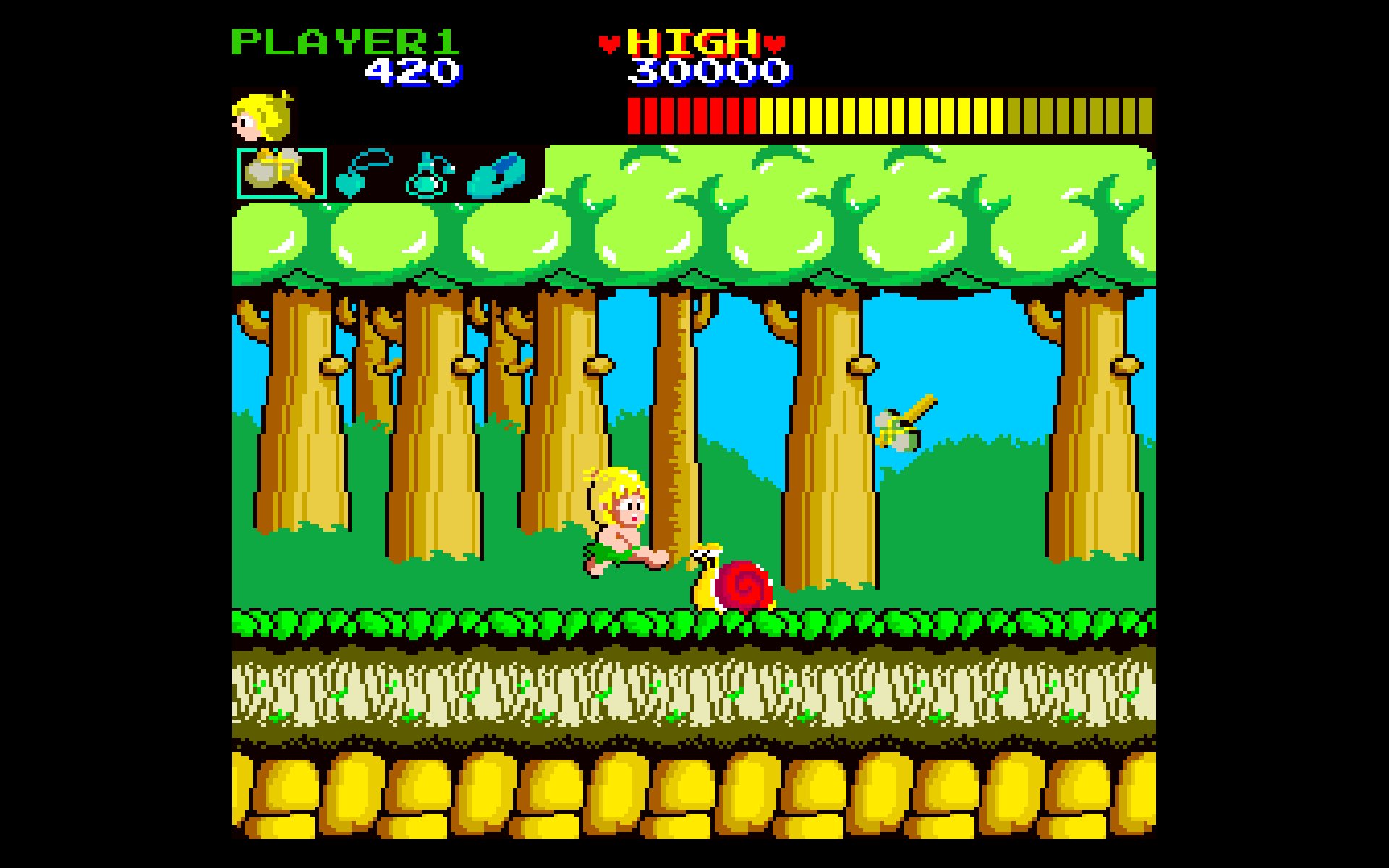 Wonder Boy arcade PAR adjusted